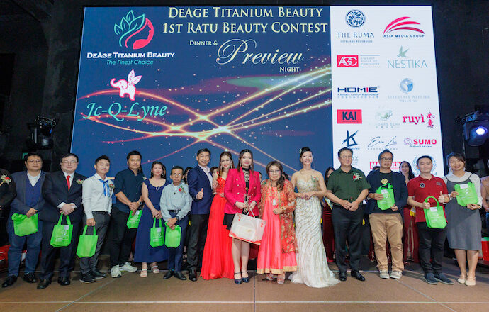 Ratu DeAge Titanium Beauty Contest 2023 on newspaper