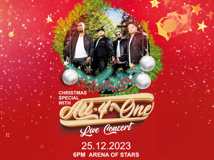 Stellar Xmas with Grammy Award Winners All-4-One Live Concert at the Arena of Stars