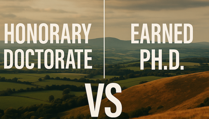 Honorary Doctorate vs Earned Ph.D.